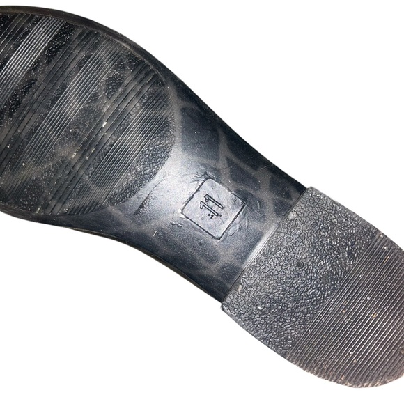 HENRY FERRERA Black Croco Ankle Rain Boots womens 11 - Picture 7 of 7